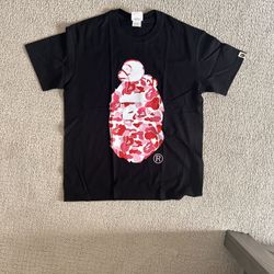 Bape black and pink camo shirt 