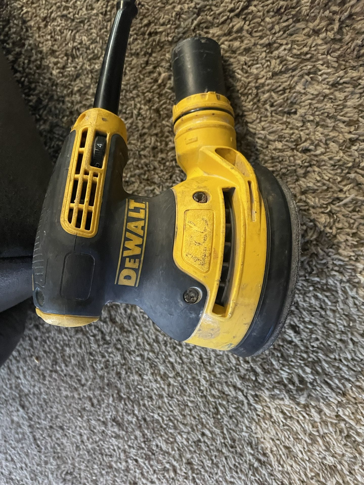 Dewalt Electric variable speed palm scene