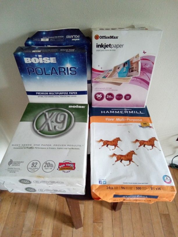 6 Packs Printer Paper...Price is for entire lot