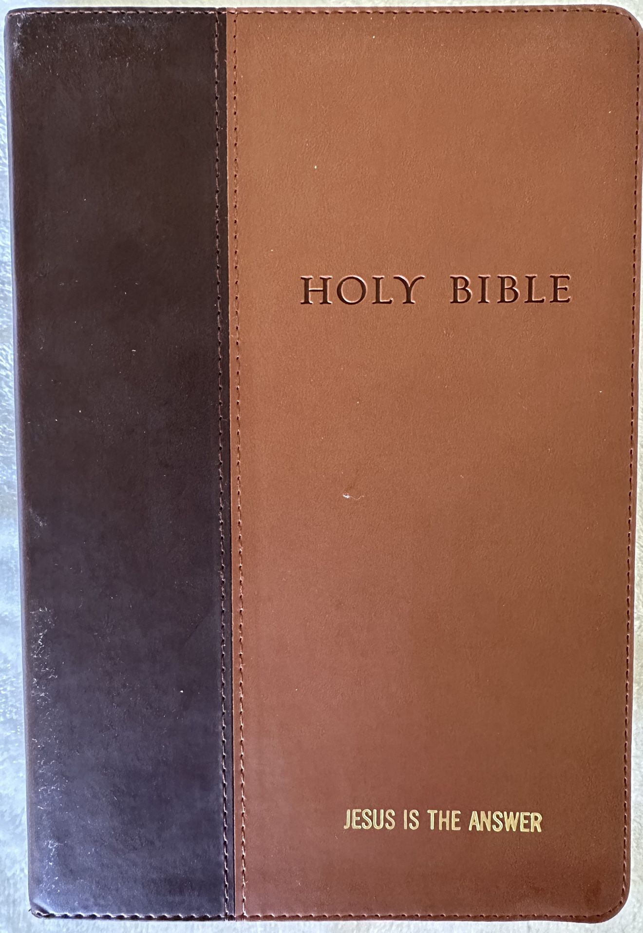 Holy Bible with Leather Cover