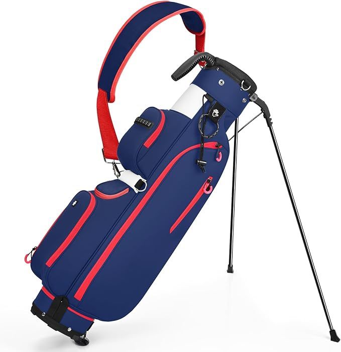 Golf Stand Bag, Lightweight Par 3 Golf Bag with 3 Way Dividers