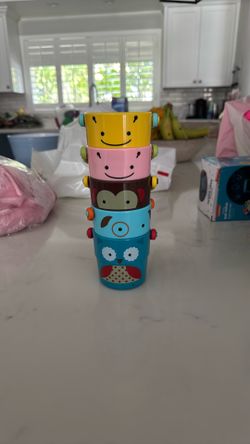Skip Hop Zoo Stack & Pour Buckets Bath