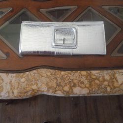 Silver Hand Bag Look Alike Snake