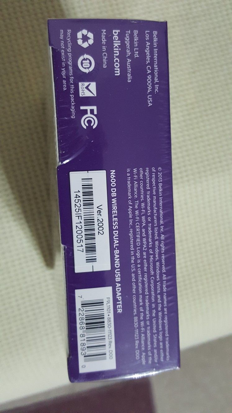 Belkin WiFi USB Adapter N600