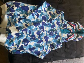 Bape Hoodie Blue