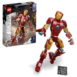 LEGO Marvel Iron Man Figure Collectible & Display Model from Avengers: Age of Ultron, Infinity Saga Set -  complete & built!  