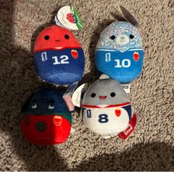 Squishmallows FIFA Sports mini Jersey Plush