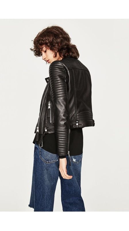 Zara Trf Real Leather Biker Jacket For In Los Angeles Ca Offerup