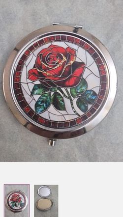 12-Compact Mirrors Stained Glass Look-$12 Each