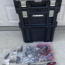 Husky 22 in. Connect Rolling System Tool Box w/ Assortment of Tools