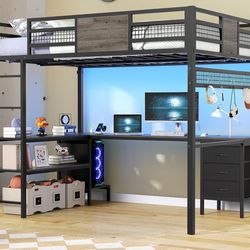 CAMA LOFT CON ESCRITORIO