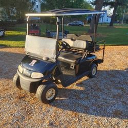 2017 Black Ezgo Golfcart With Back Seat