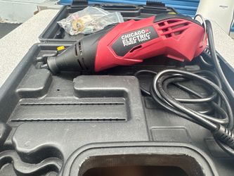 Complete Chicago Electric rotary tool kit.