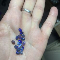 Lovely blazing blue electric blue finished opal from Australia lightning ridge