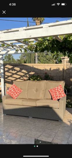 Patio Furniture And Garage Couch With Pillow  Brand New