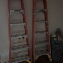3 Heavy Duty 6ft Ladders 