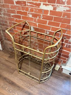 Gold bar cart