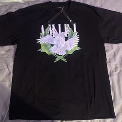 Amiri Two Birds Black Large T-Shirt