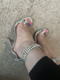 Zapatos De Tacón Color Silver 