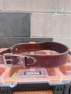 Occidental leather belt