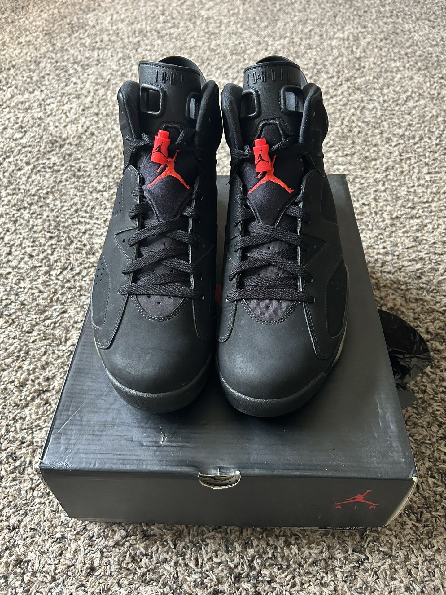 Jordan 6 Retro Infrared Black (2014) Size 12