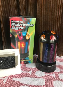 Spinning rainbow ligth