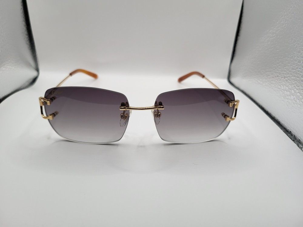 Cartier Rimless Glasses(Gray)