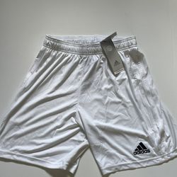 SALE White Adidas athletic shorts size S