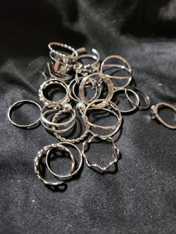 Stackable Gold Or Silver Rings. 5 Dollars For All Gold Or All Silver
