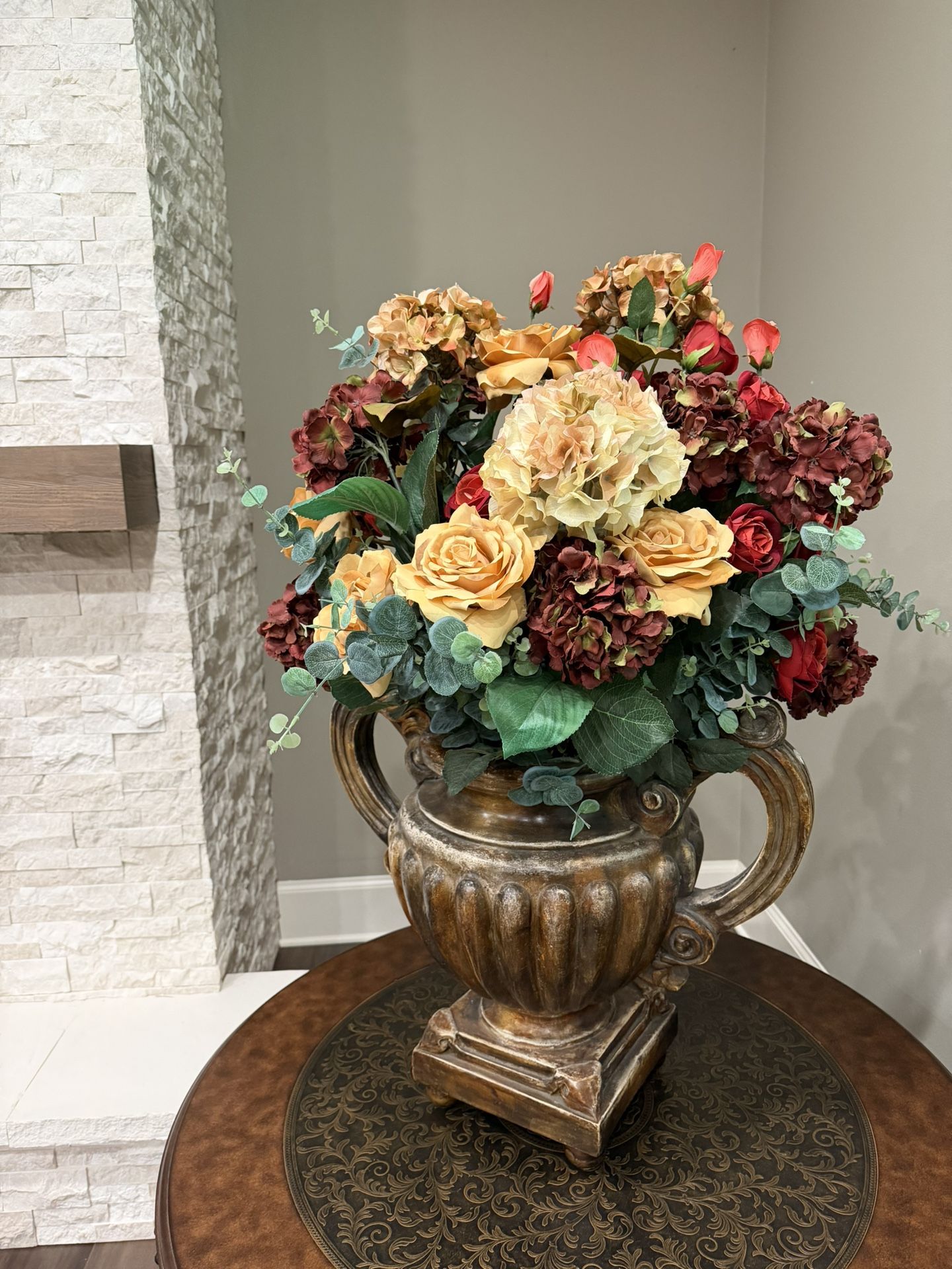 Word Decor Artificial Floral Arrangement With Vase
