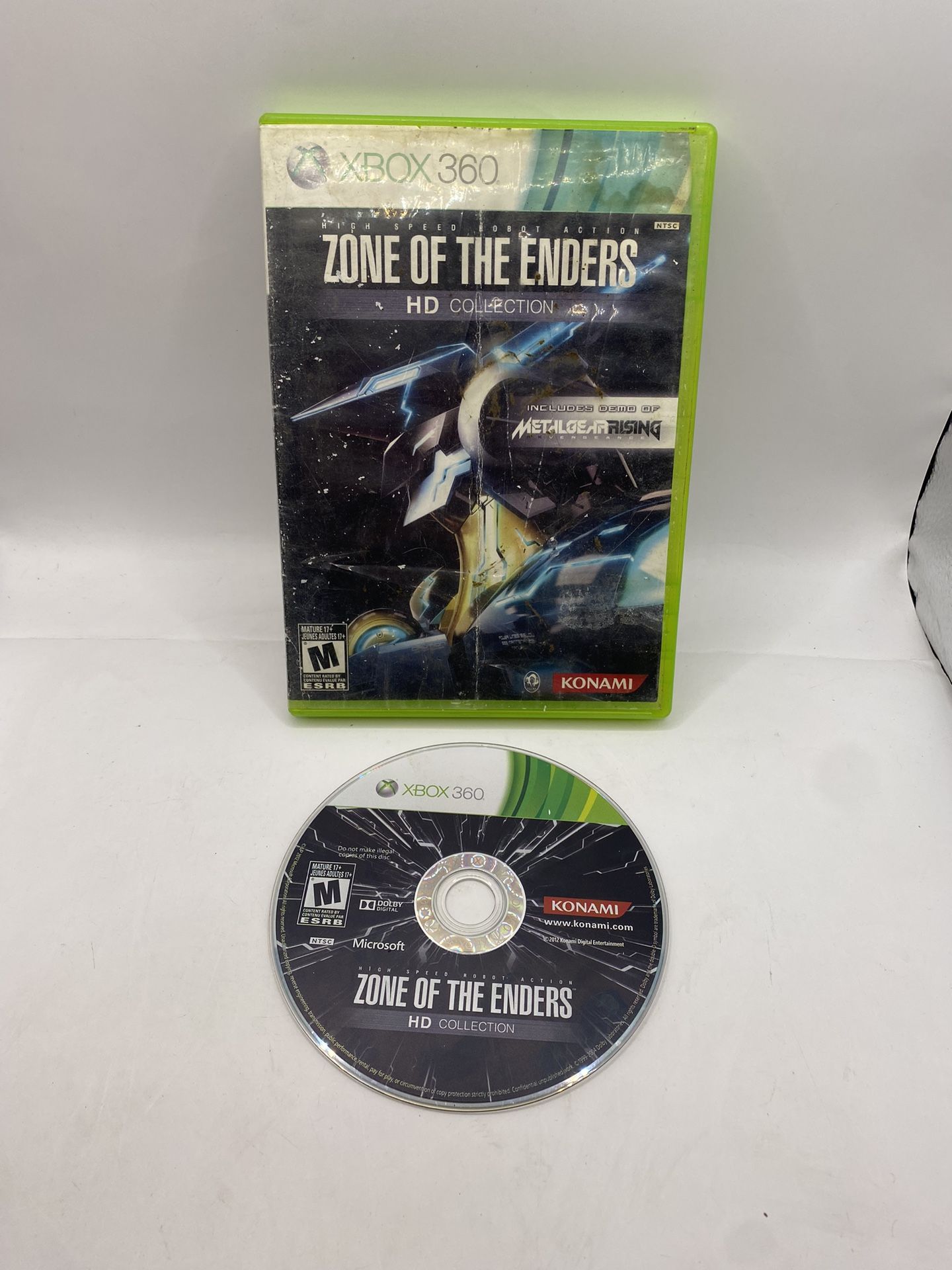 Zone Of The Enders HD Collection (Microsoft Xbox 360, 2012) Konami No Manual