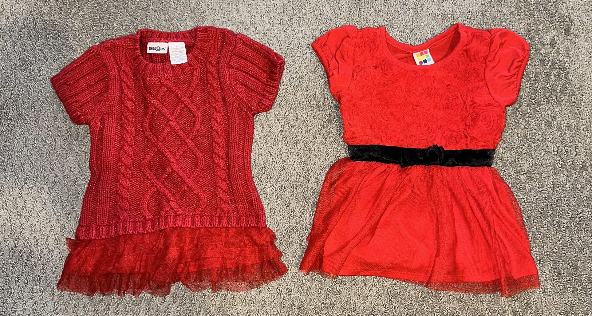 3T Red Tunic Tops