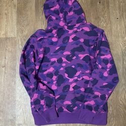 Authentic purple camo bape pullover