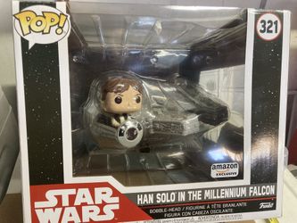 Funko Pop Star Wars Han Solo In The Millenium Falcon 321 Amazon Exclusive Brand new and in perfect condition.