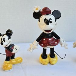 Mickey and Minnie Mouse figurines
