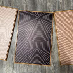 Abstract geometric wall art