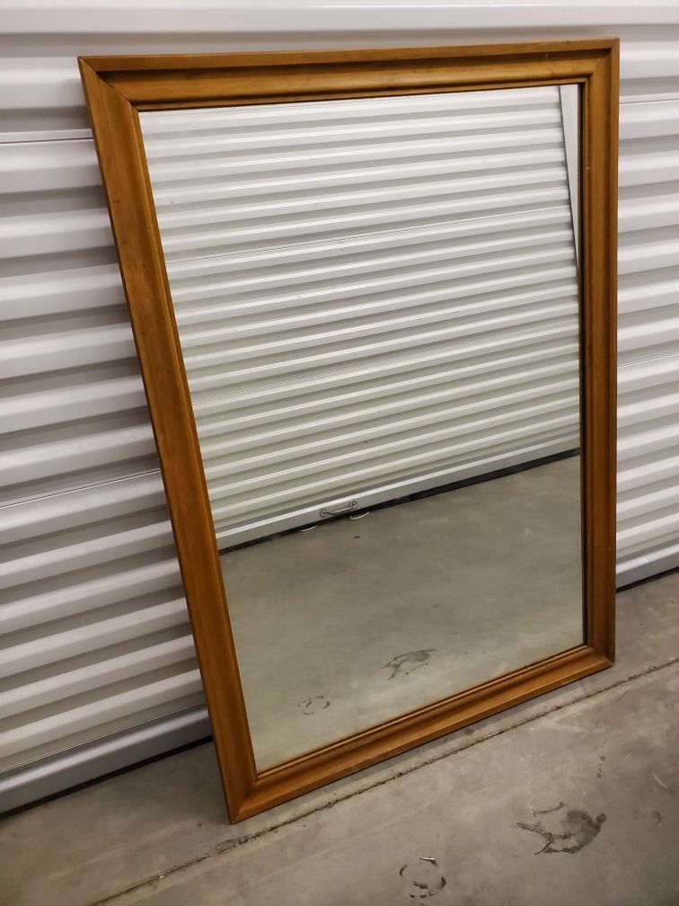 Mirror solid wood frame