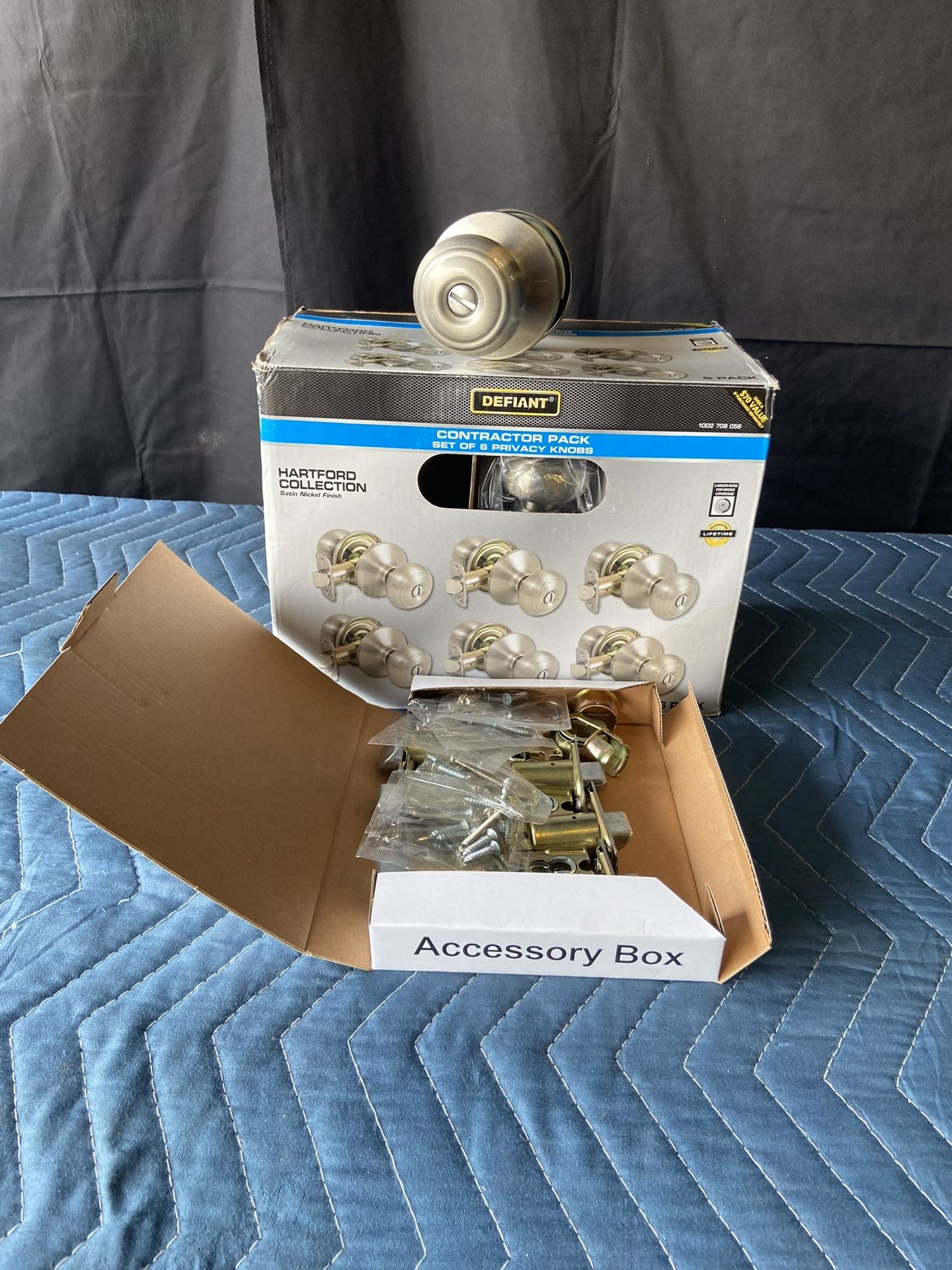 Defiant 32TGX210BD6 Hartford Satin Nickel Privacy Door Knob Contractor