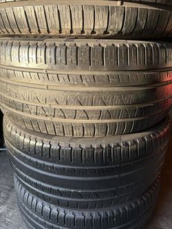  4 used tires 275/40/21 PIRELLI SCORPION VERDE  (DOT)2019 