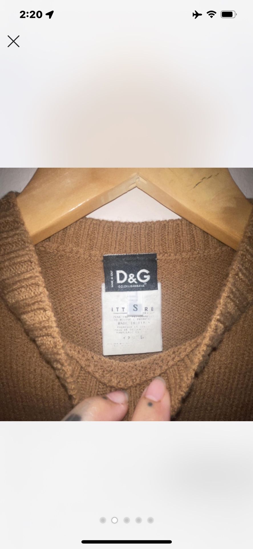 AUTHENTIC VINTAGE DOLCE & GABBANA WOOL SWEATER VEST UNISEX SIZE SMALL