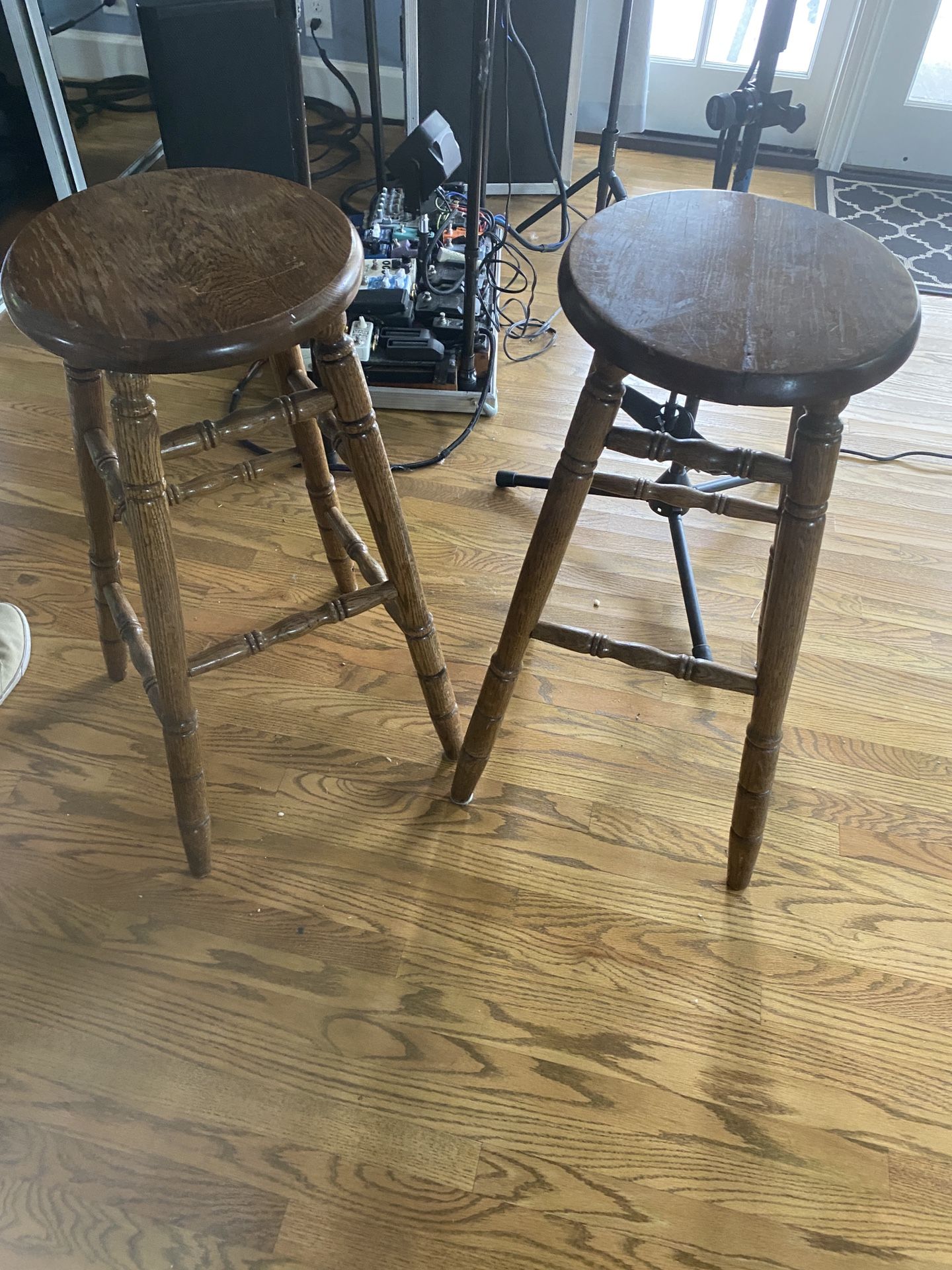 2 Wooden Stools - $40 