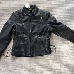 Women’s Leather Biker Jacket 