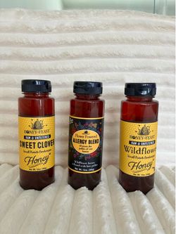 NEW Honey Feast Raw Unfiltered Honey 3-Pack (36oz Total)