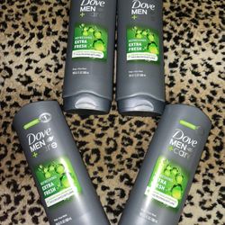 4🔥18 Fl Oz Dove Men + Care  Body + Face wash All 4 For $24 Firm On Price 