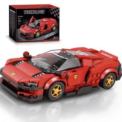 Super Sport Car Building Blocks City Speed Vehicle Car Model Desktop Ornaments DIY Assembly Brick Toys Holiday Gift For Children