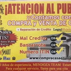 Venta de casa y ayuda gratis para reparar Credito