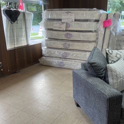 Queen size are full-size mattresses for only $200 each