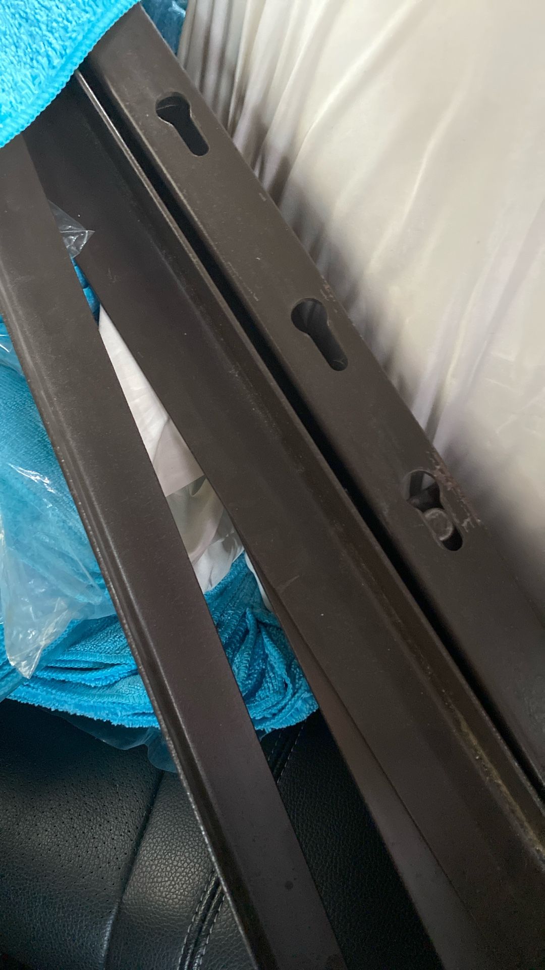 3 Piece Metal Queen Size Bed Frame 