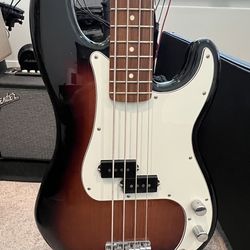Fender Precision Bass - Roadrunner Wooden Case  and Fender Rumble 25 Included!
