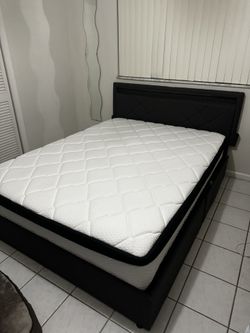Queen Mattress and Bed